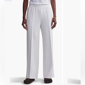 Varley Cream DoubleSoft Fabric wide leg size XS